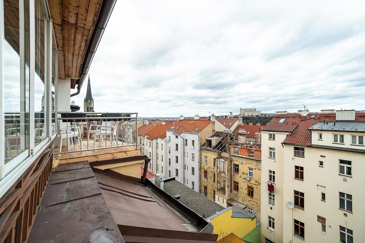 Big 4-Bedroom Flat, Terrace With Great Vitkov View Praag Buitenkant foto