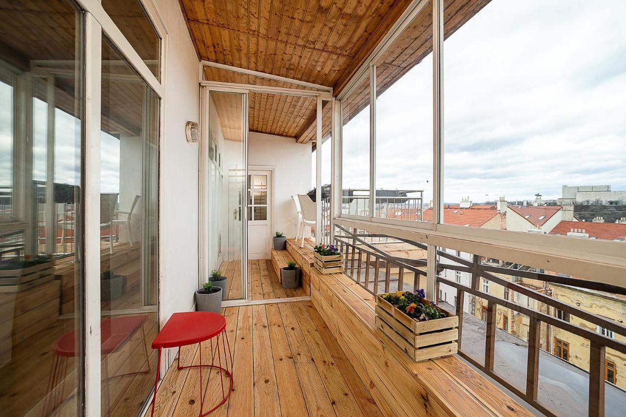 Big 4-Bedroom Flat, Terrace With Great Vitkov View Praag Buitenkant foto